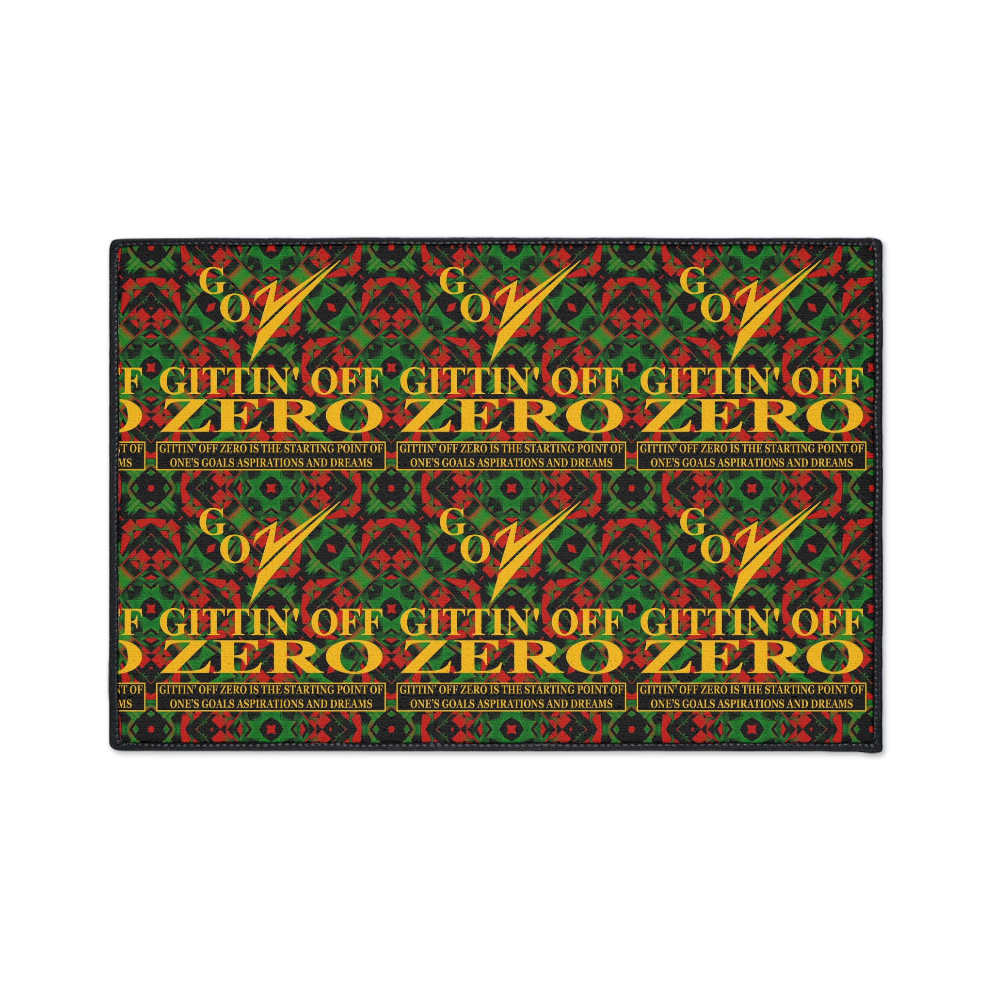 Floor Mat - 'Gittin' Off Zero' Motivational Logo and Phrase - Image 14