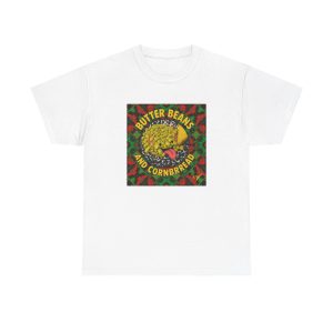 T-Shirt with GOZ butter beans and cornbread design