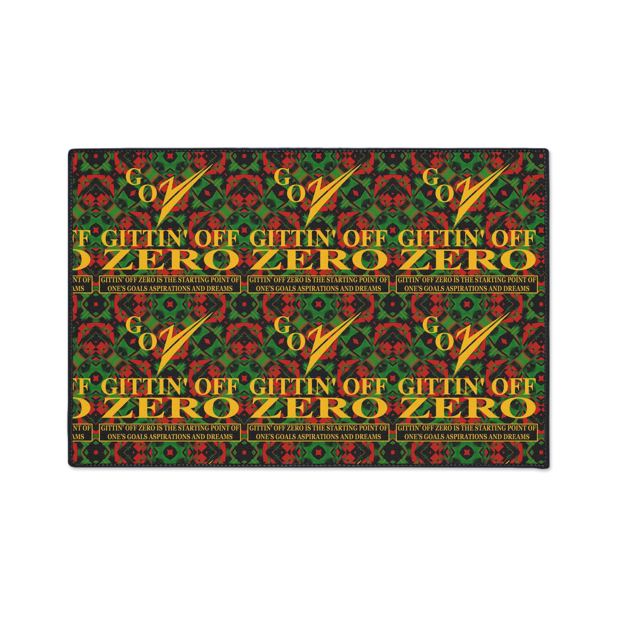 Floor Mat - 'Gittin' Off Zero' Motivational Logo and Phrase - Image 10